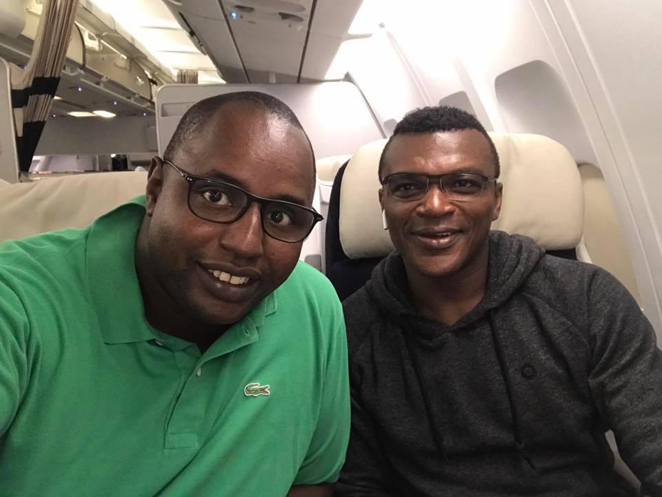 Aliou Goloko et Marcel Desailly à la finale de la Coupe de Djibouti