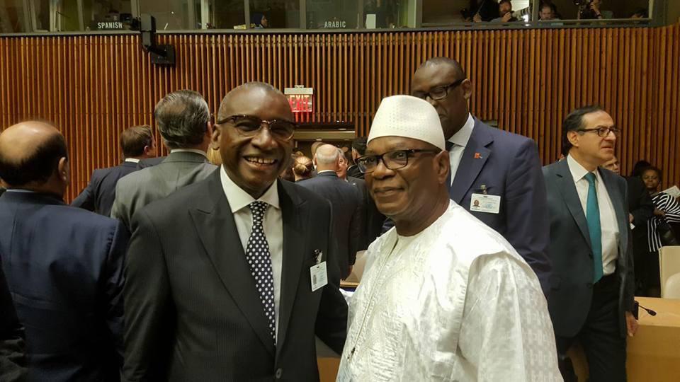 New-York: Sidiki Kaba rencontre son ami IBK