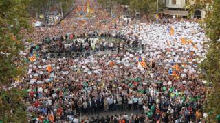 Espagne : Les indépendantistes catalans dans la rue