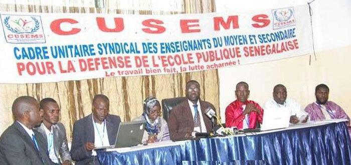 Arrestation d’enseignants : Le CUSEMS annonce trois jours de grève