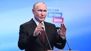 RUSSIE : Vladimir Poutine remporte la présidentielle avec 87% des voix