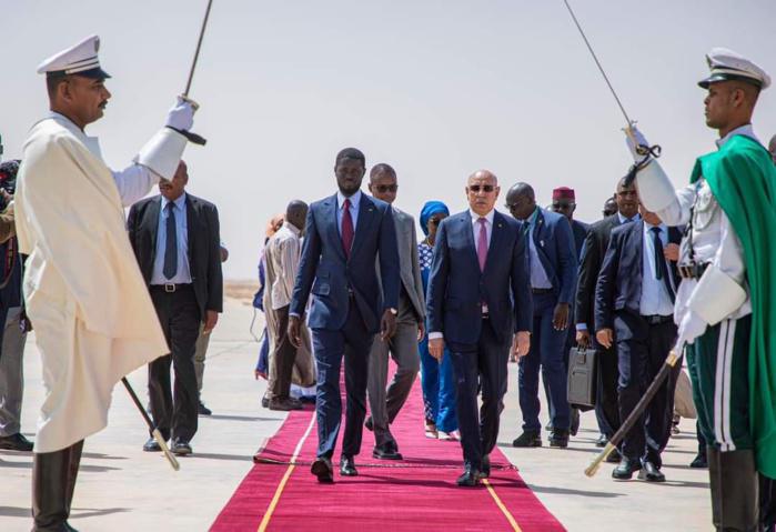 Les images de l'arrivée du Président en Mauritanie