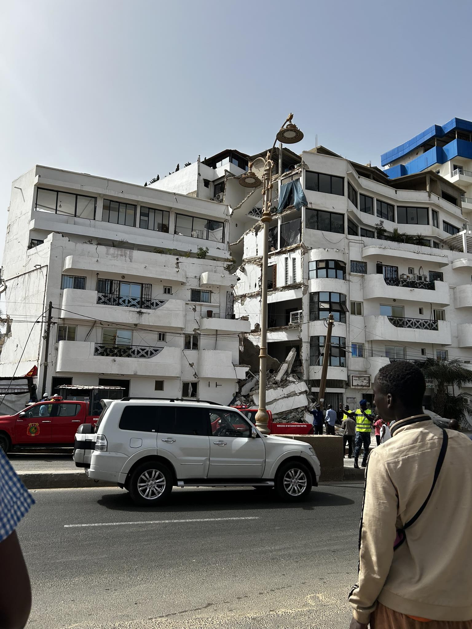 ​Effondrement d’un immeuble à Ngor : deux morts et un blessé grave, l’enquête se poursuit
