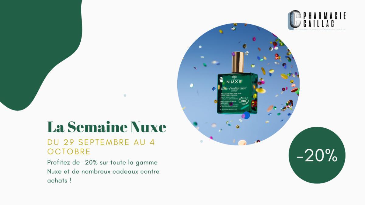 La Semaine Nuxe à -20% + BRUNCH le 03/10 !