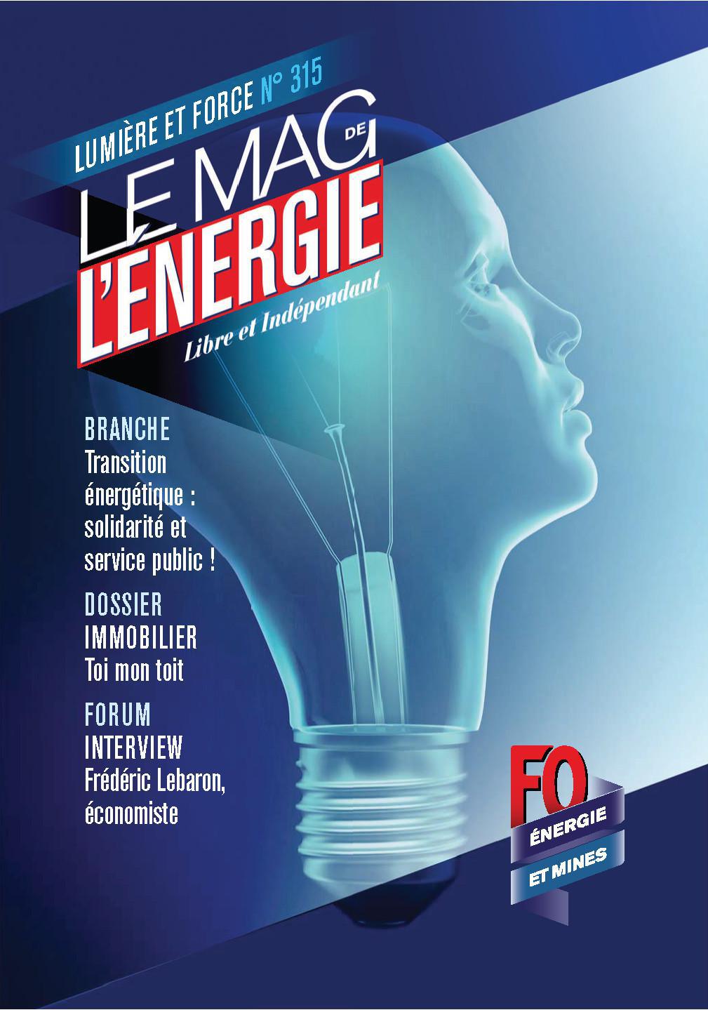 Le Mag. de l'énergie FO Énergie et Mines n°315 - Printemps 2015