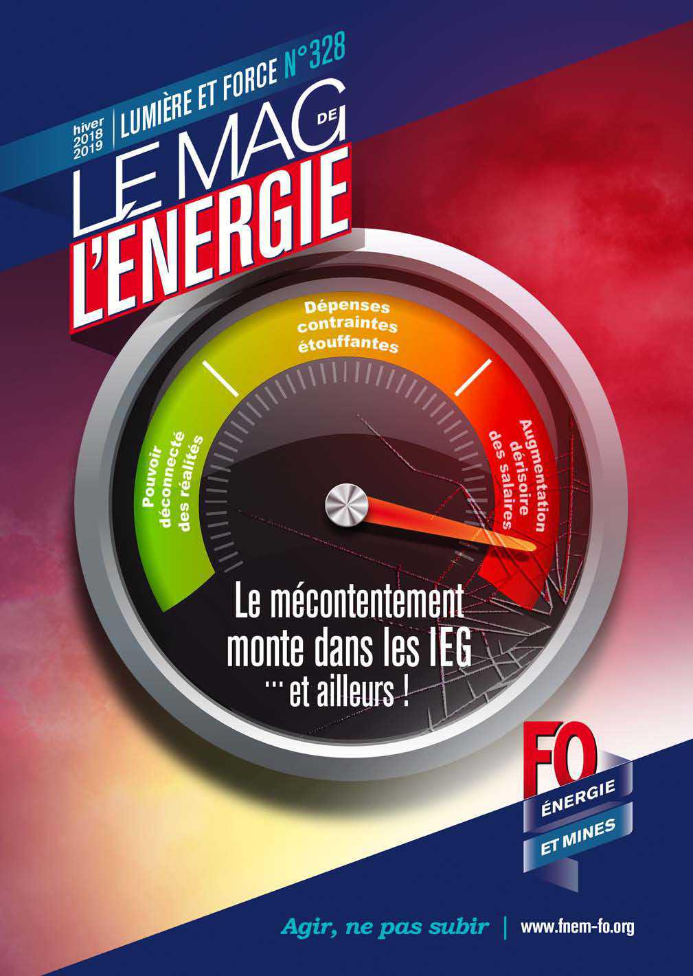 Le Mag. de l'énergie FO Énergie et Mines n°328 - hiver 2018-2019