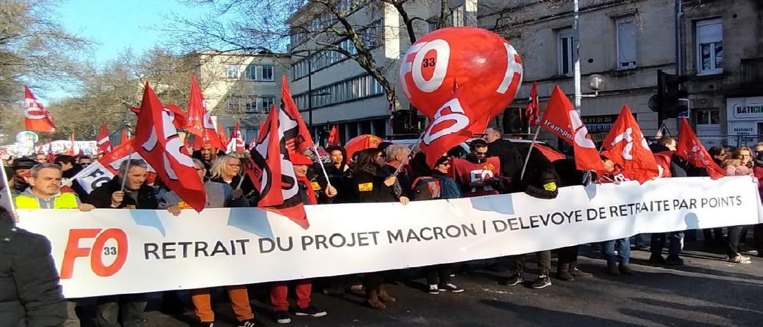 Taux de Grévistes de la journée du 5 décembre 2019 contre le projet Macron/Delevoye.