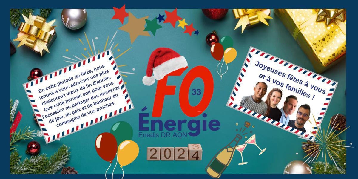 [FO Energie Gironde] Meilleurs vœux de fin d'année à toutes et à tous !