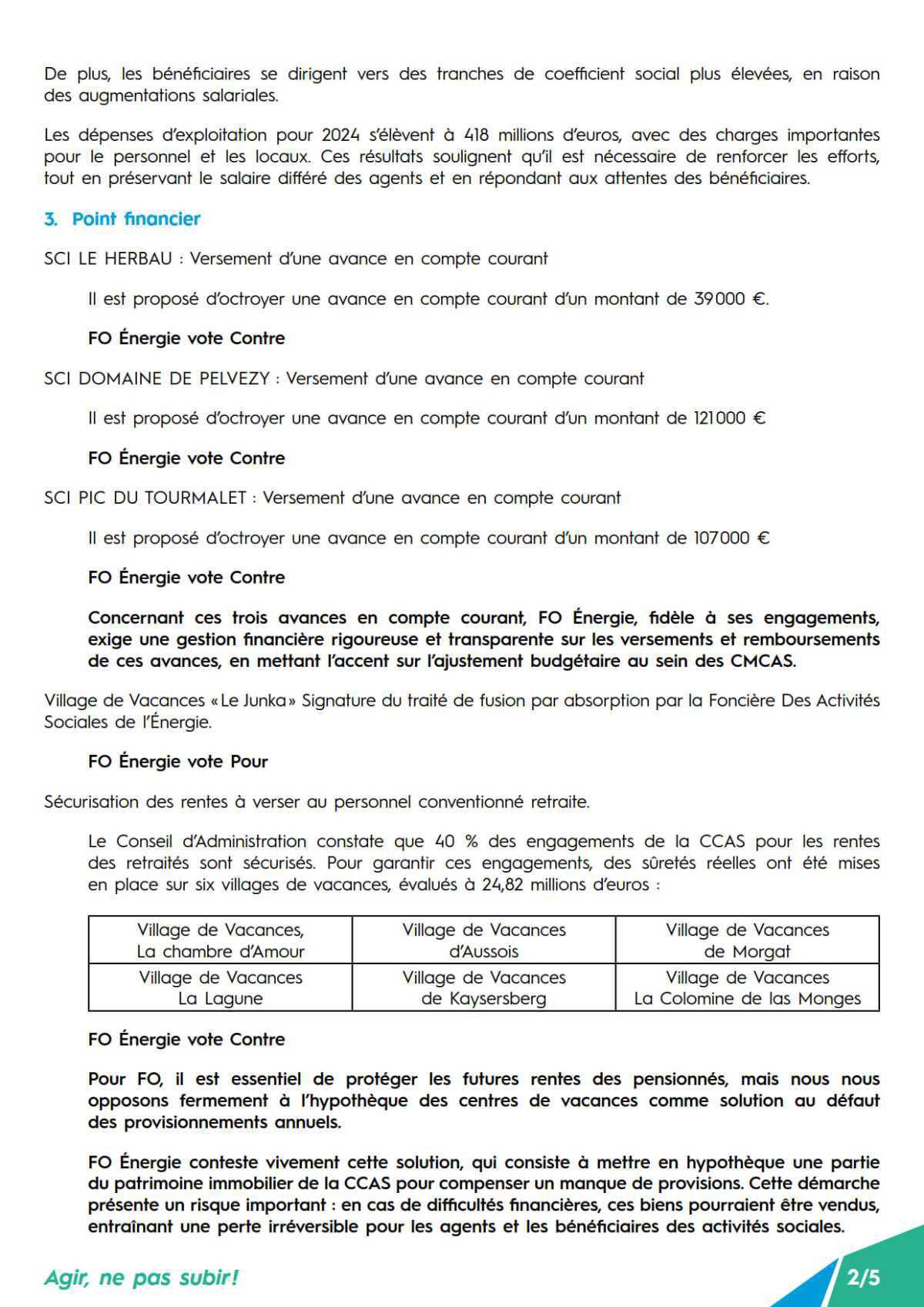 [CCAS] CR Conseil d’Administration du 20 mars 2025