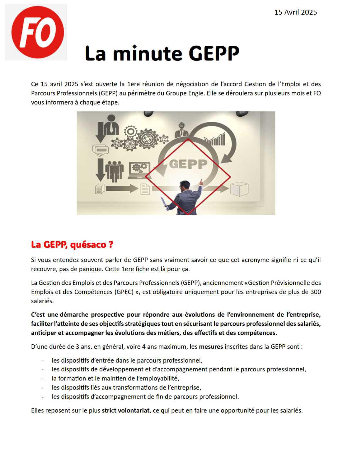 [Engie] La minute Gestion de l’Emploi et des Parcours Professionnels