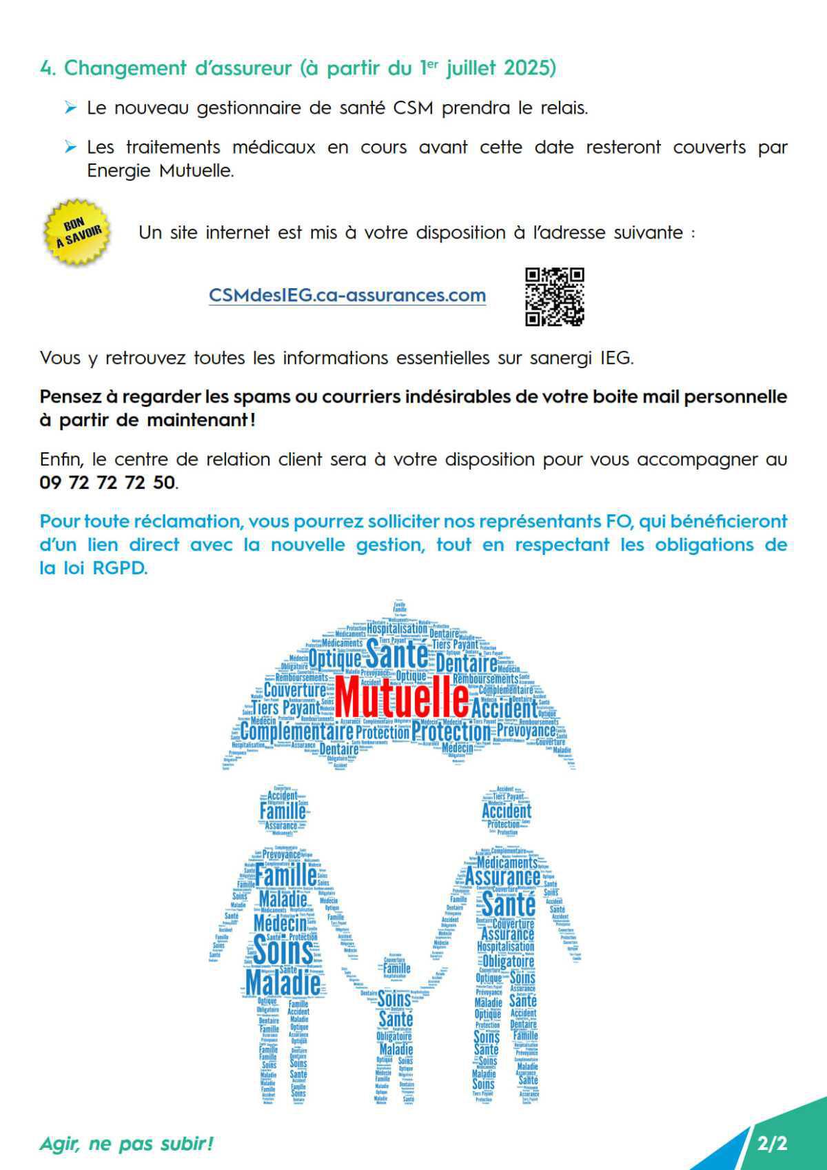 [FP] Affiliation au nouveau régime de santé SANERGI IEG
