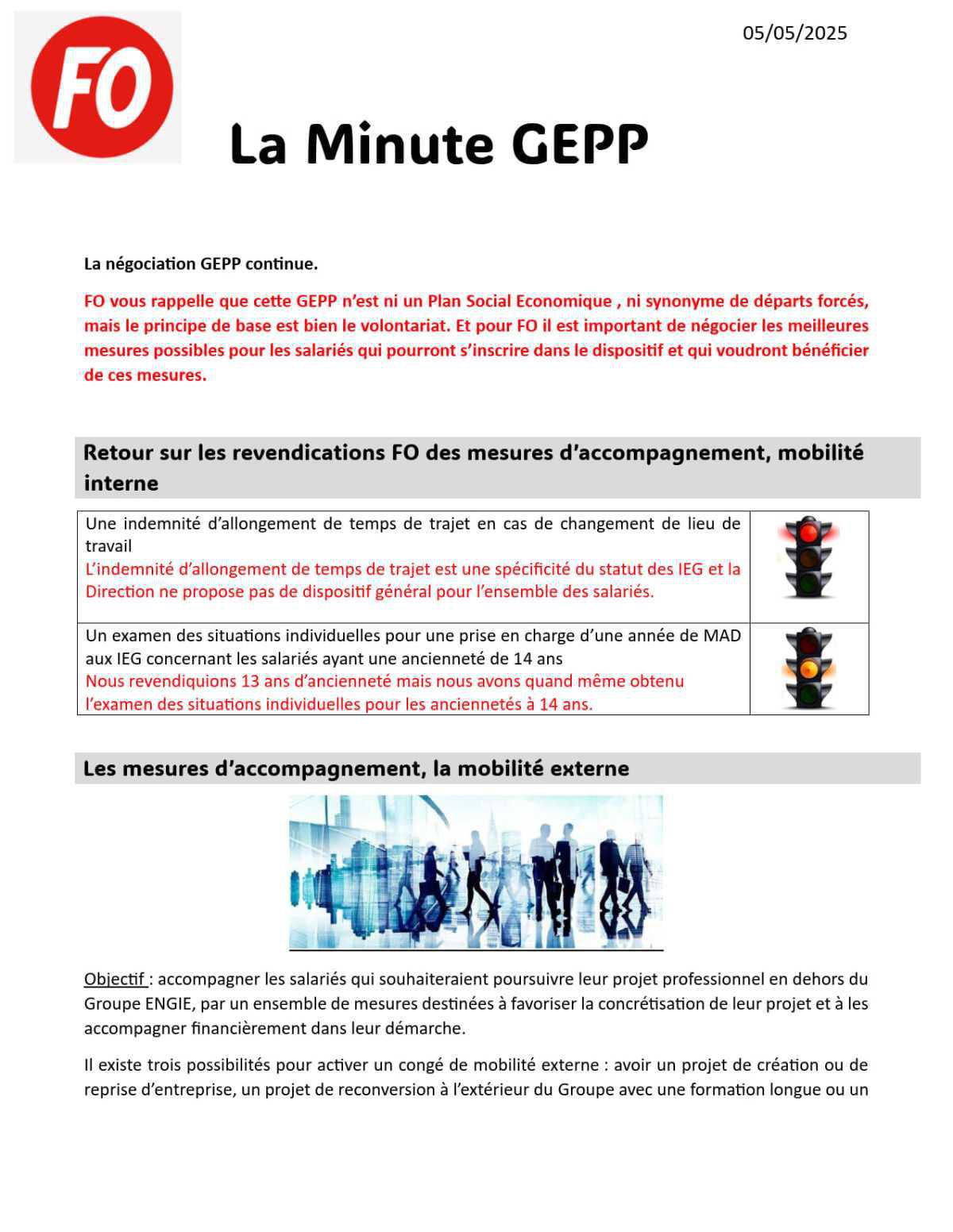 [Engie] La minute Gestion de l'Emploi et des Parcours Professionnels, la négo continue - La mobilité externe