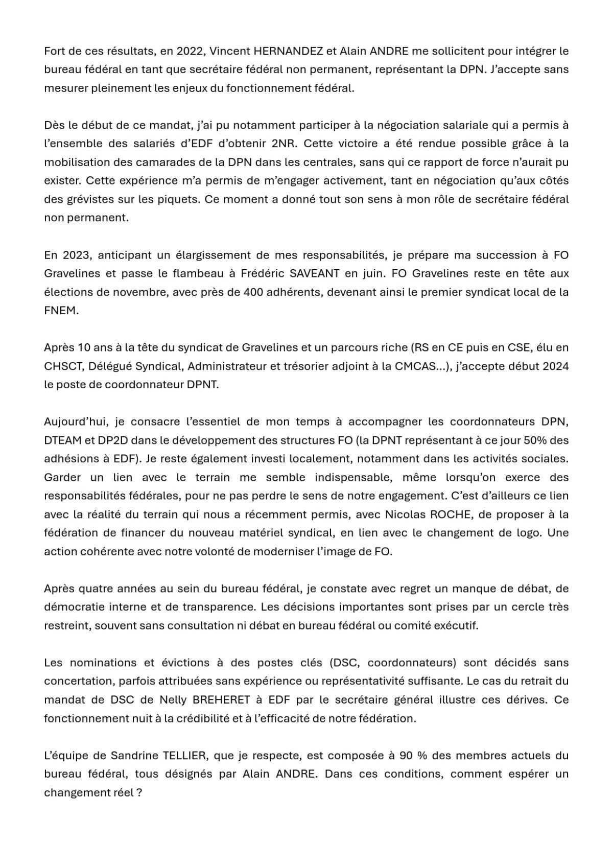 [Congrès 2025] Samuel NOREL, Candidat au poste de Secrétaire Fédéral non permanent pour la DPNT