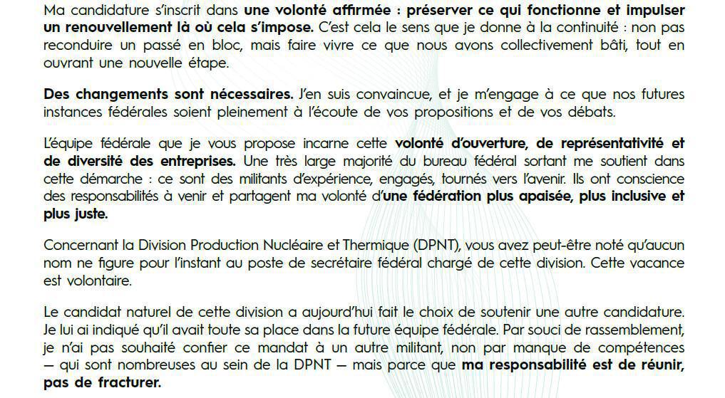 [Congrès 2025] Sandrine TELLIER - Candidate au poste de secrétaire général FNEM FO - Lettre ouverte aux militantes et militants
