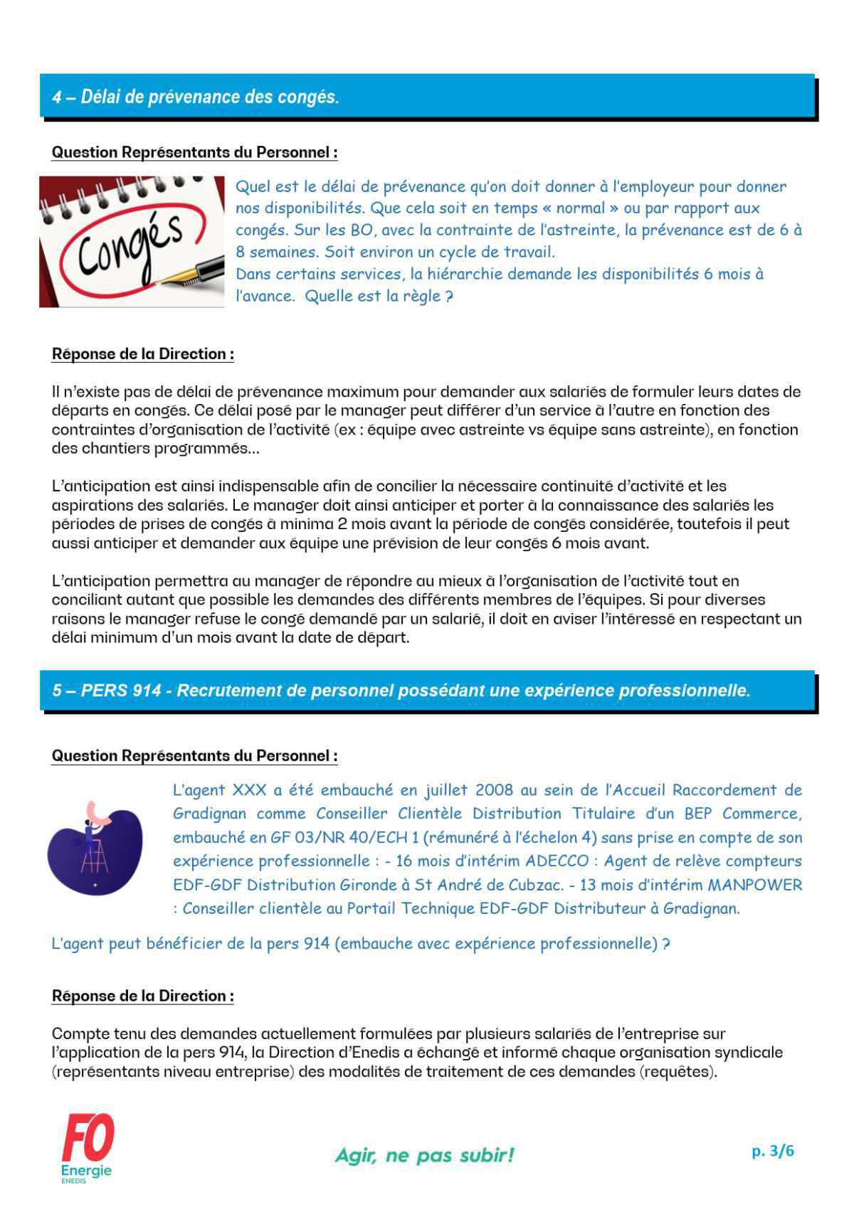 [FO Énergie AQN] Commission des Questions Individuelles et Collectives - Réunion du 20 mai 2025