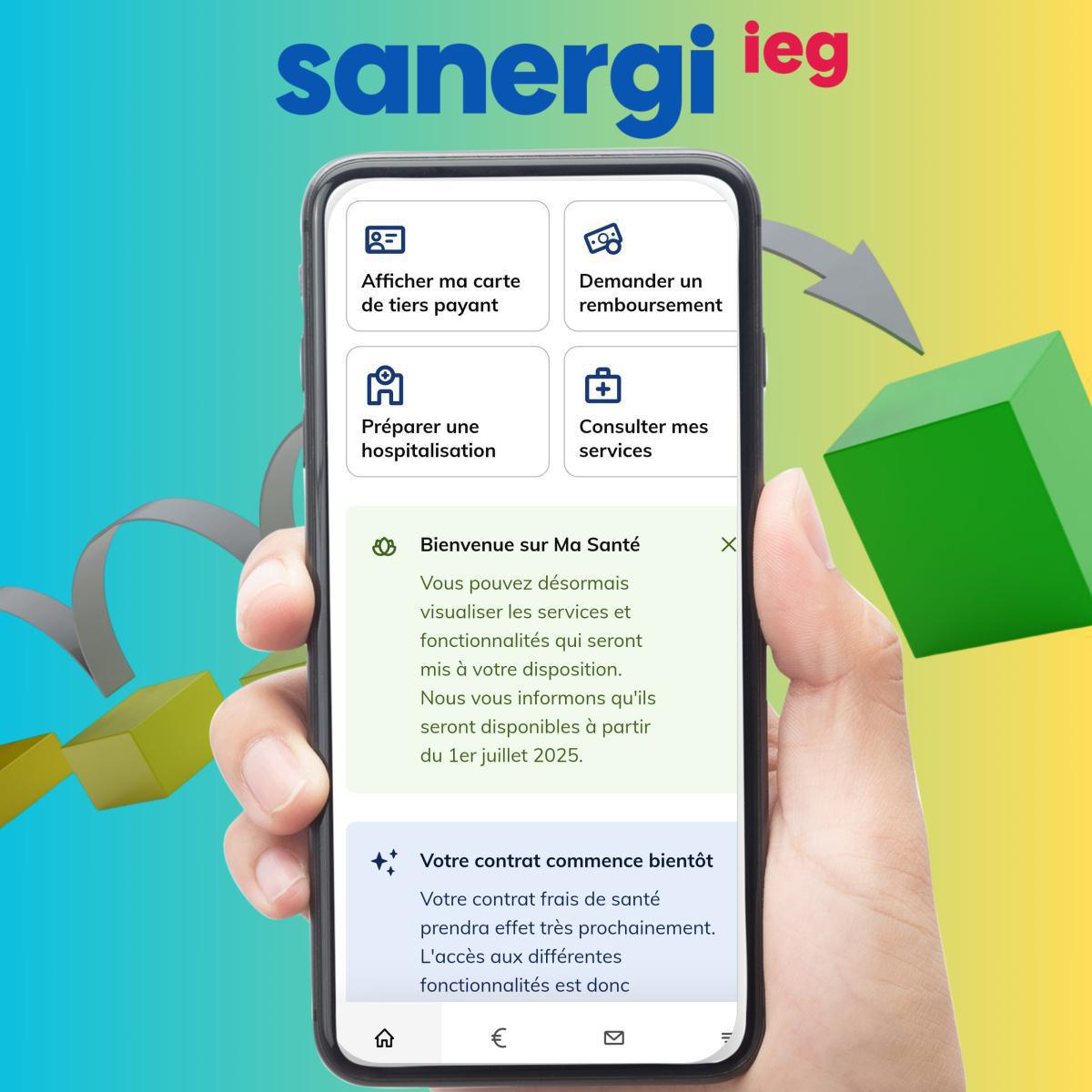 [SANERGI IEG] Application Ma Santé - Pas à pas