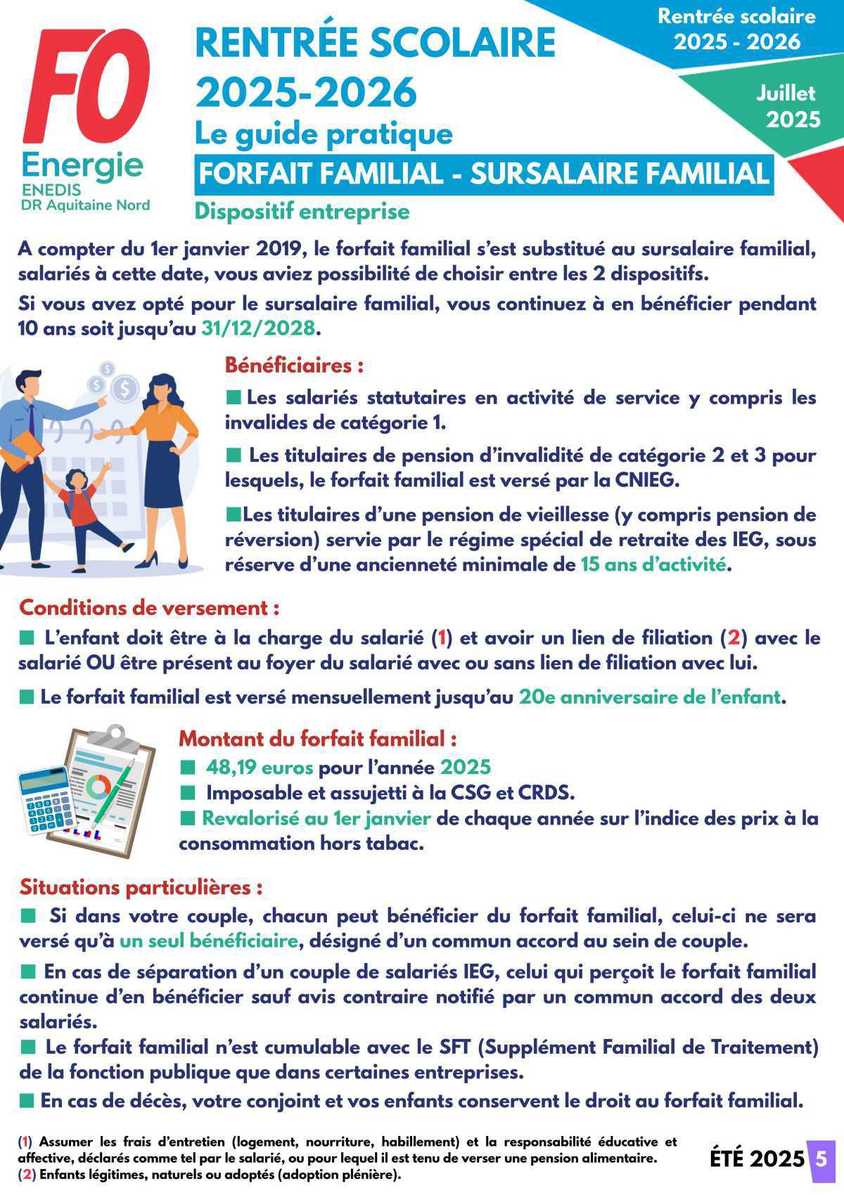 [FO Énergie AQN] Guide Rentrée scolaire 2025 / 2026 