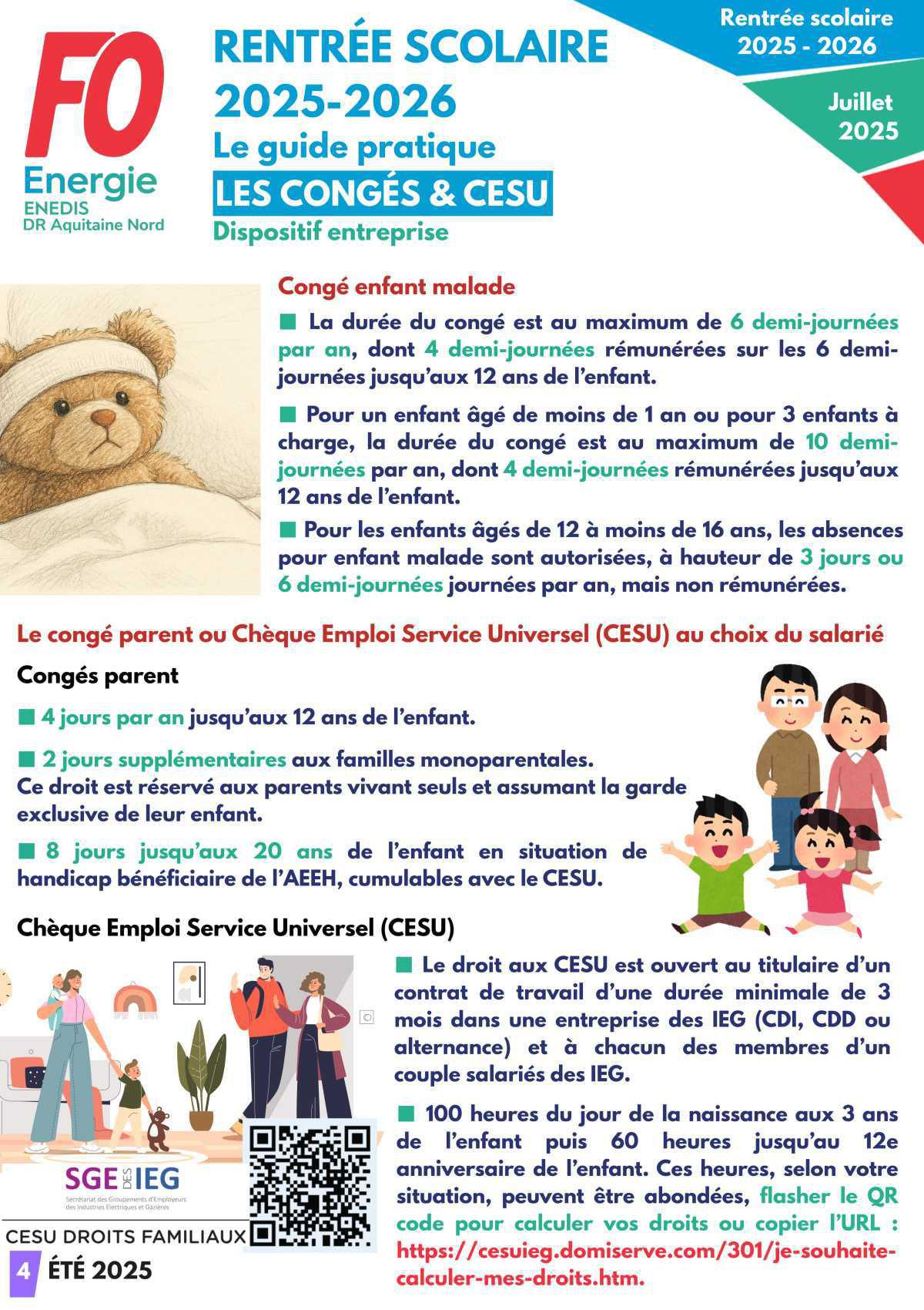 [FO Énergie AQN] Guide Rentrée scolaire 2025 / 2026 