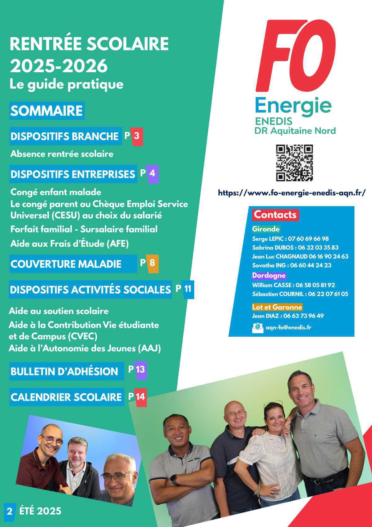 [FO Énergie AQN] Guide Rentrée scolaire 2025 / 2026 