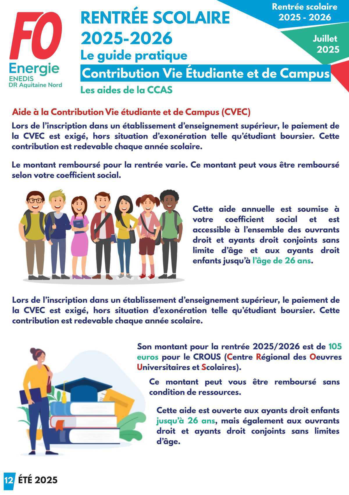 [FO Énergie AQN] Guide Rentrée scolaire 2025 / 2026 