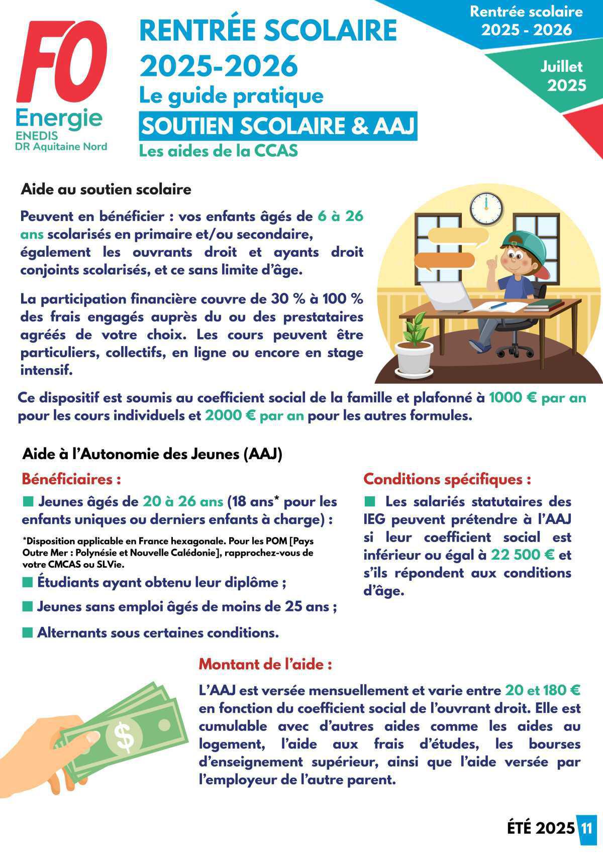 [FO Énergie AQN] Guide Rentrée scolaire 2025 / 2026 