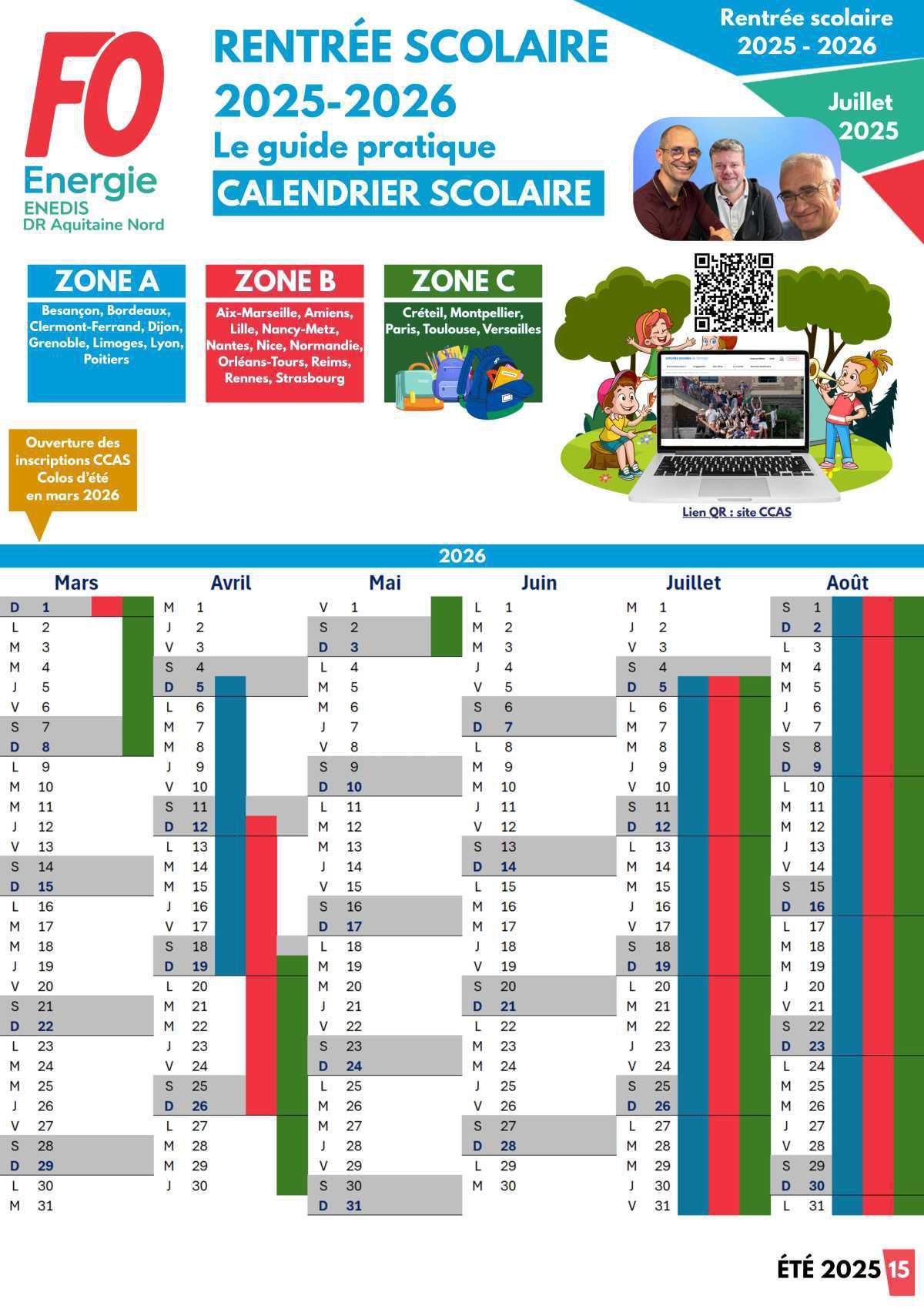 [FO Énergie AQN] Guide Rentrée scolaire 2025 / 2026 