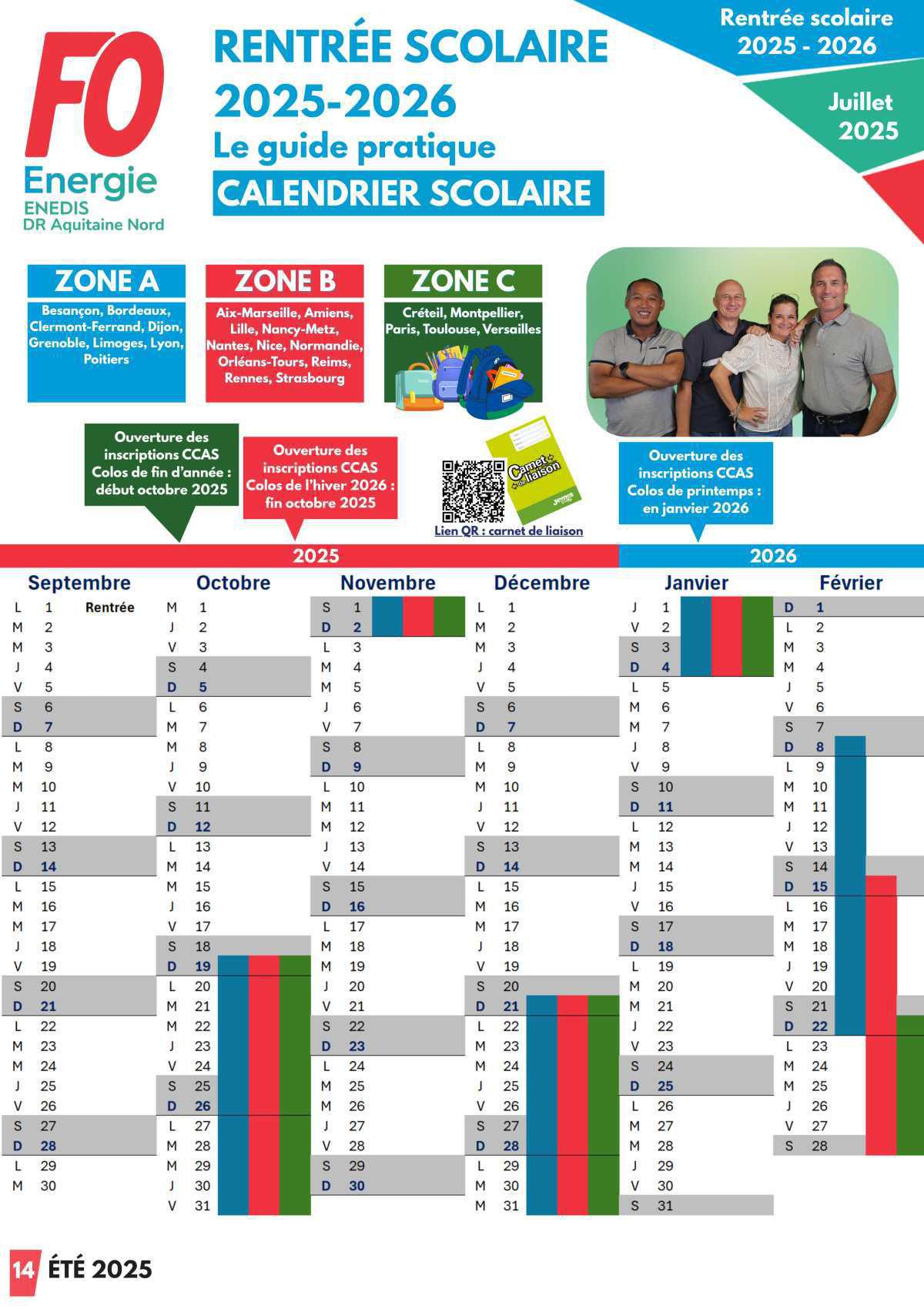 [FO Énergie AQN] Guide Rentrée scolaire 2025 / 2026 