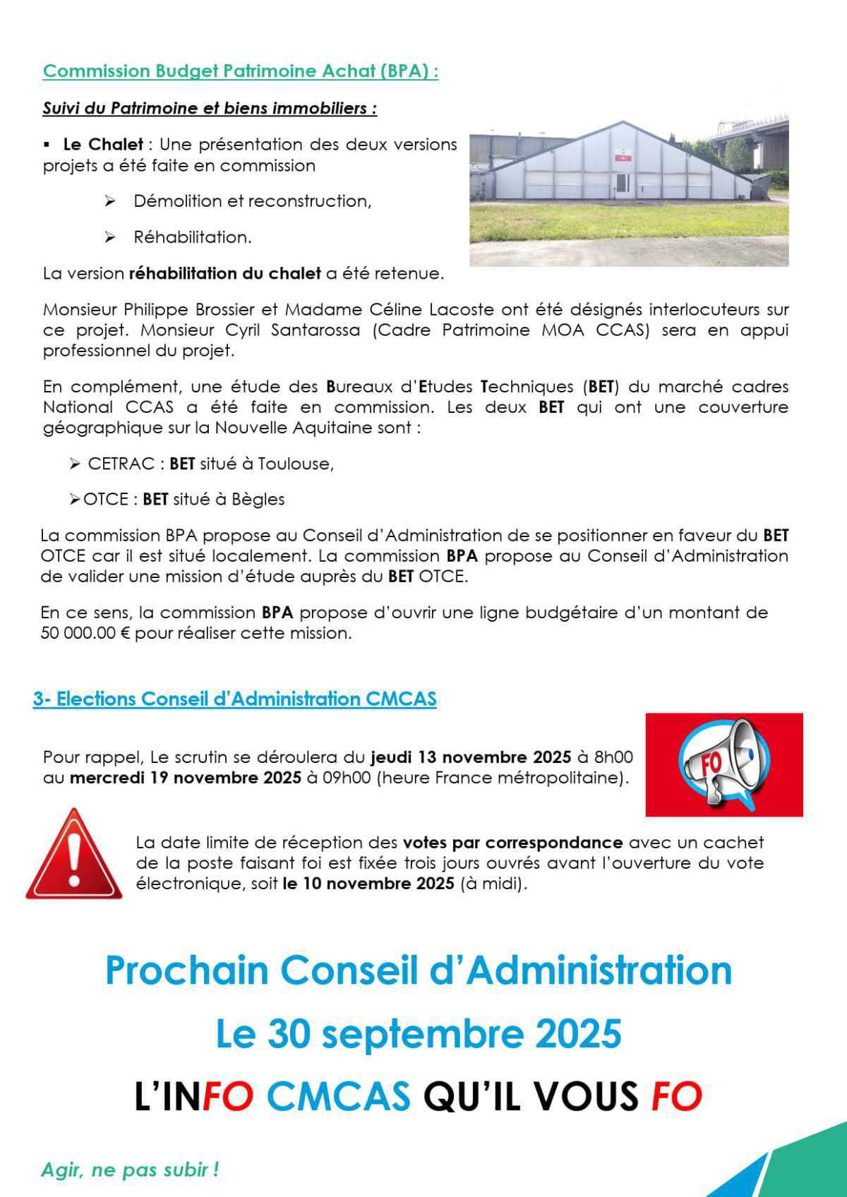 [FO Énergie Gironde] CR CA CMCAS - Séance du 24 juin 2025