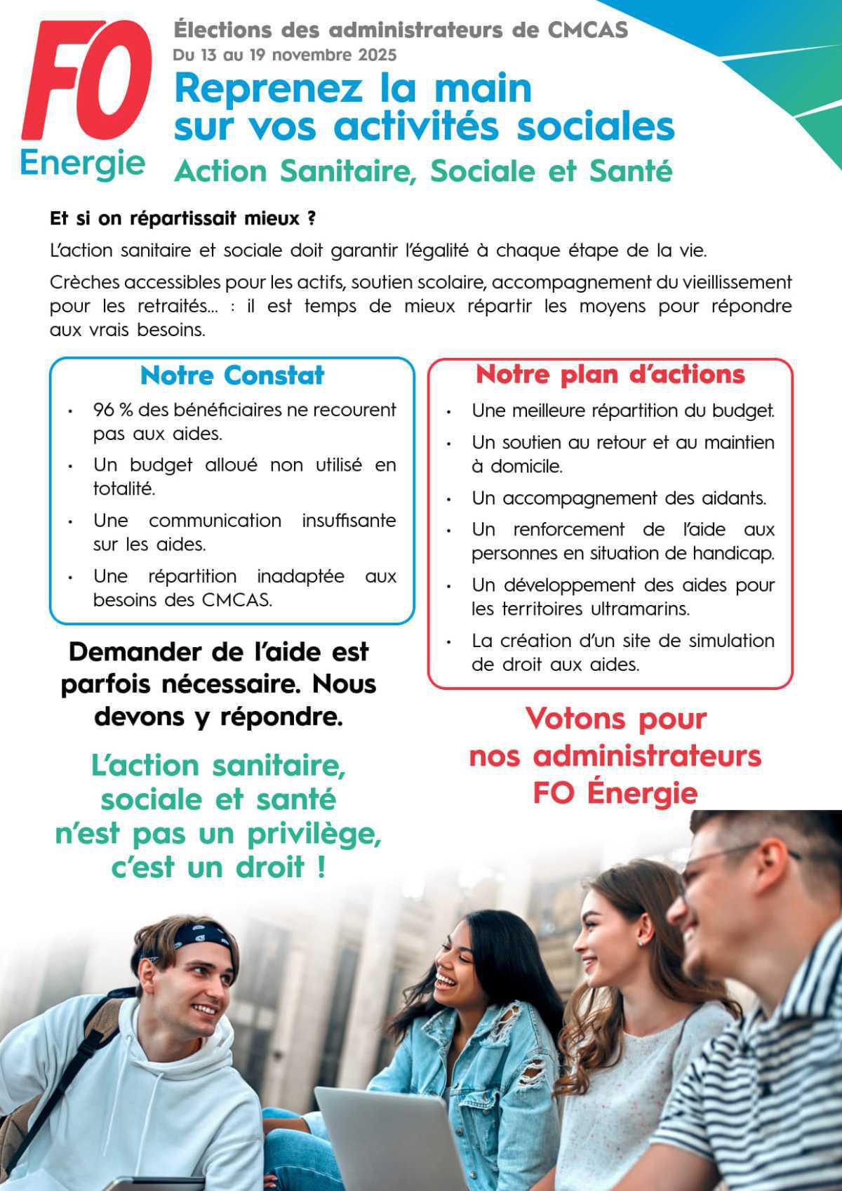 [Élections CMCAS 2025] Action Sanitaire, Sociale et Santé