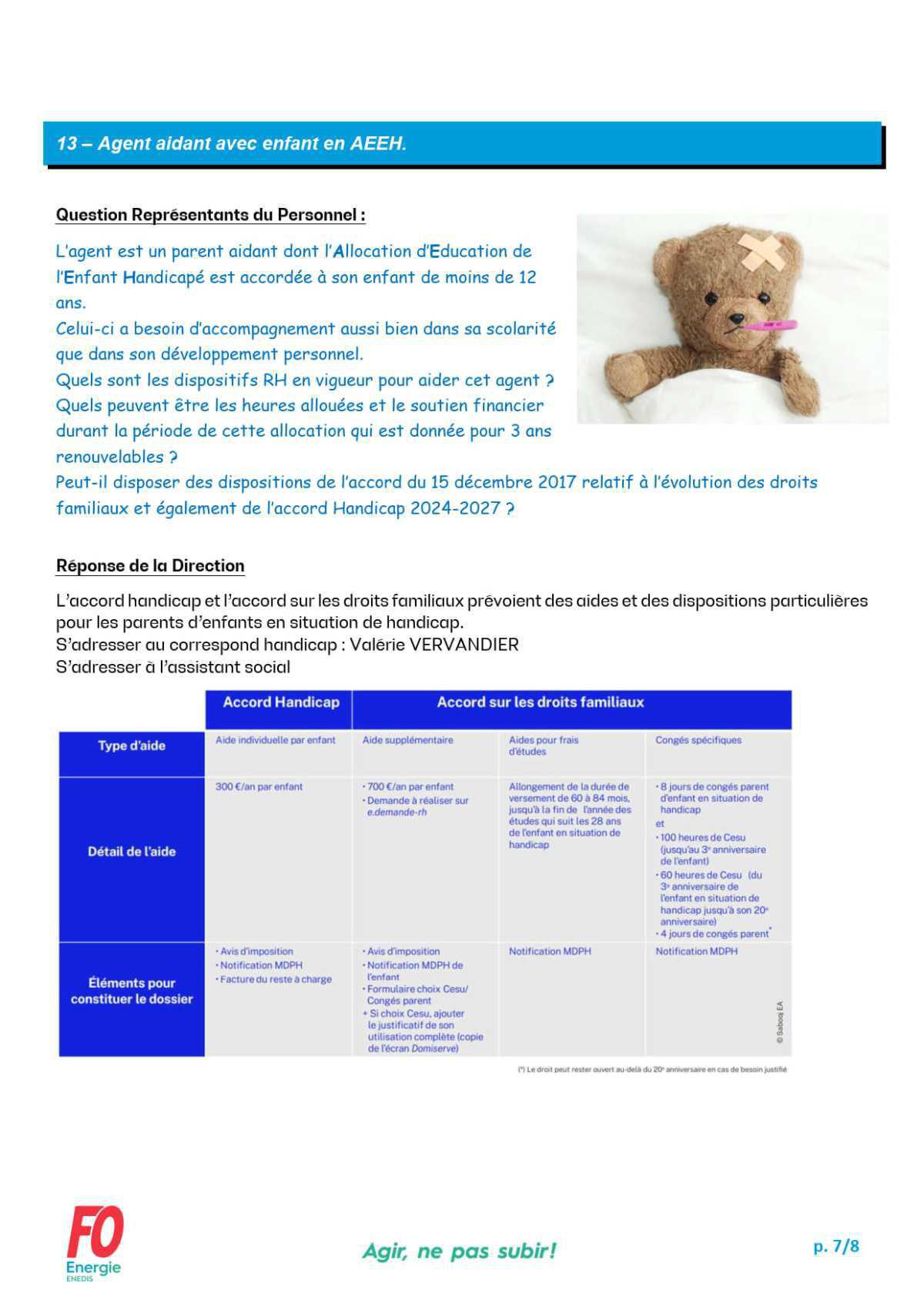 [FO Énergie AQN] Commission des Questions Individuelles et Collectives - Réunion du 23 septembre 2025