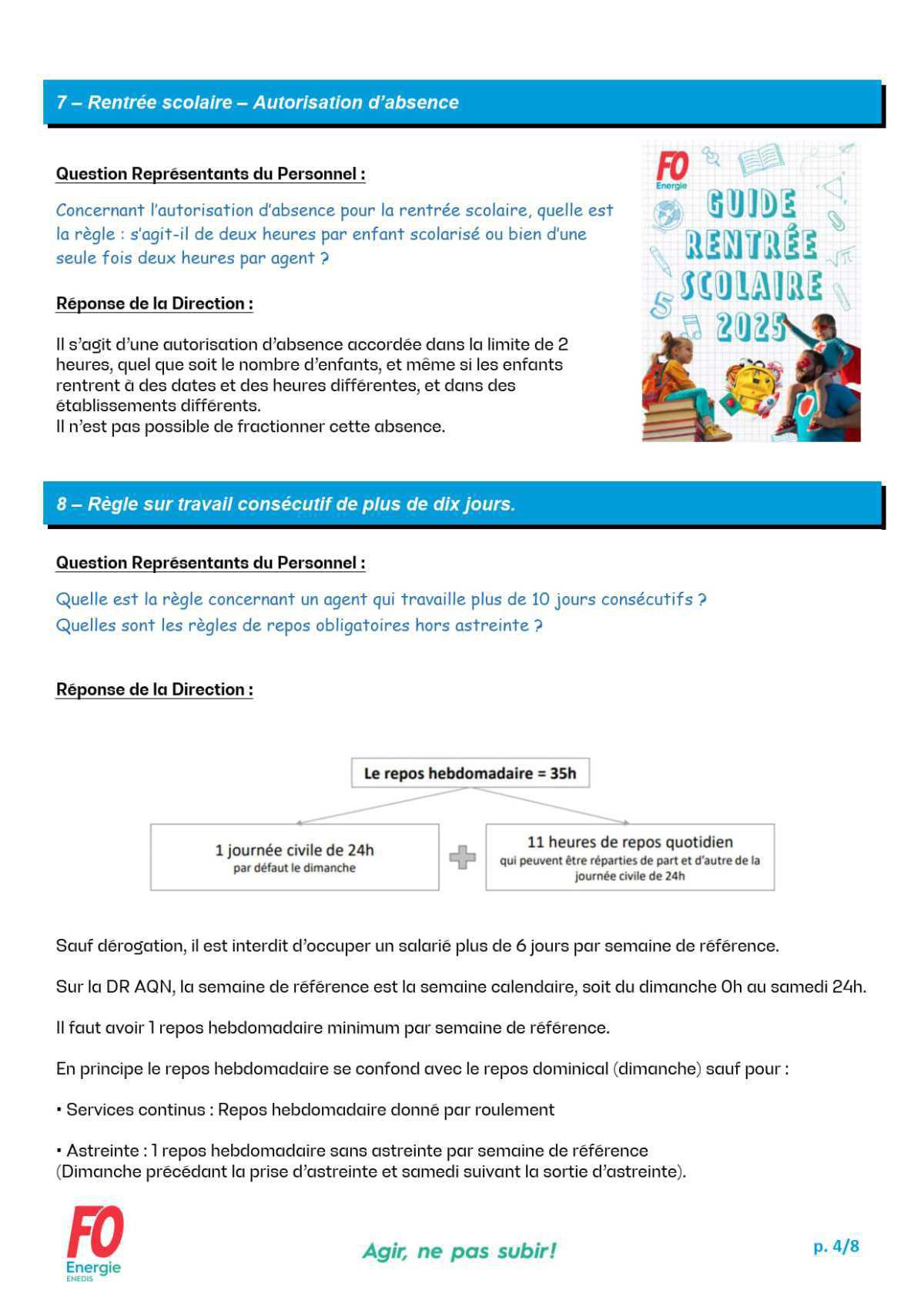 [FO Énergie AQN] Commission des Questions Individuelles et Collectives - Réunion du 23 septembre 2025
