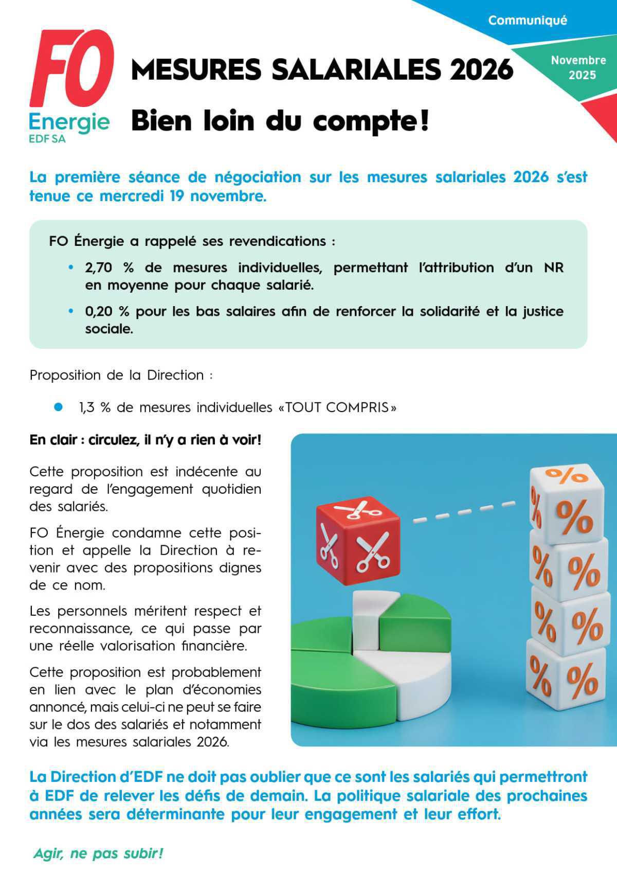 [EDF SA] Mesures salariales 2026 - Bien loin du compte