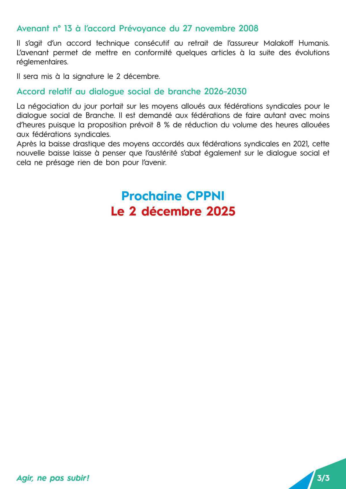 CPPNI Branche des IEG - Séance du 18 novembre 2025