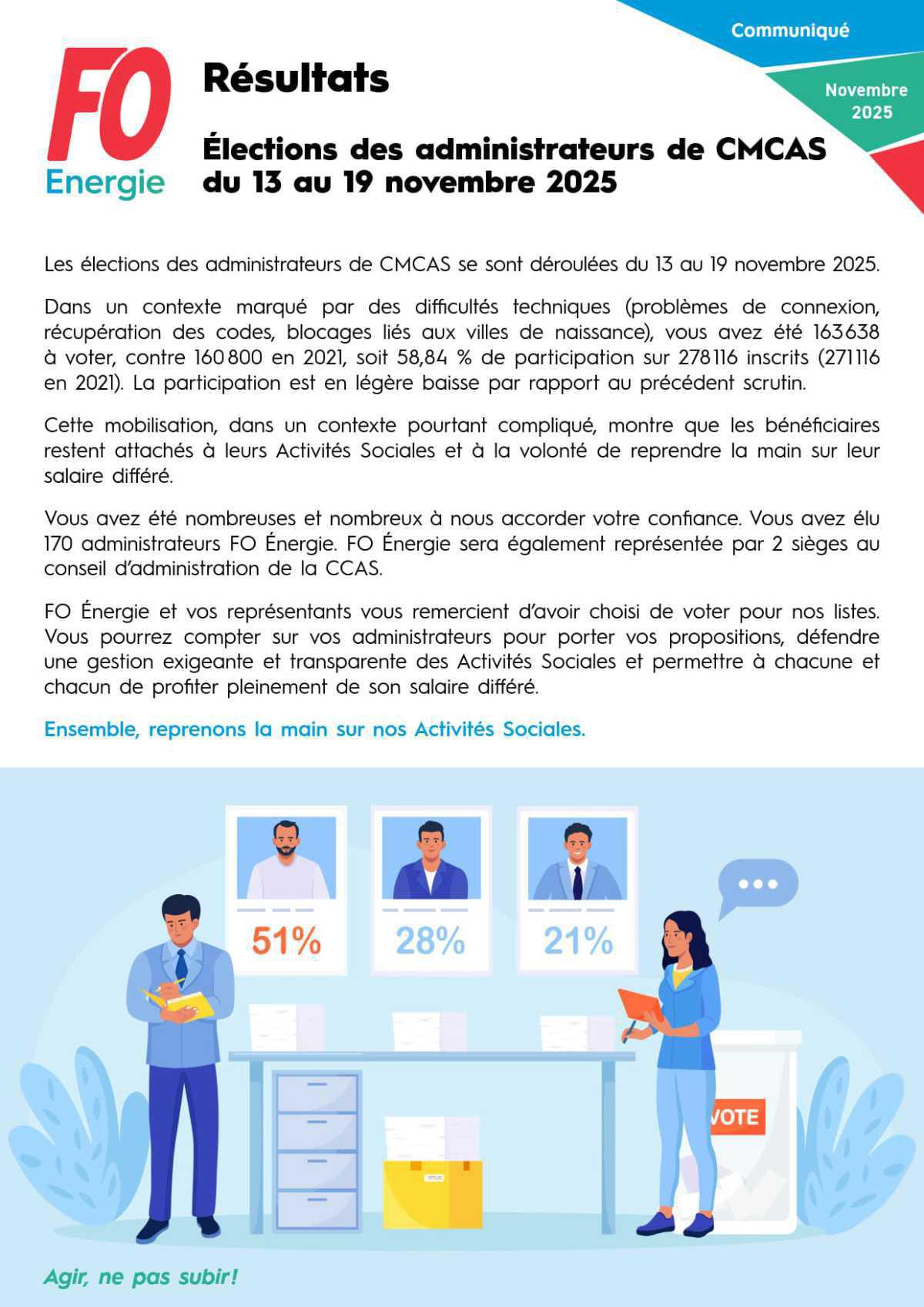 [Élections CMCAS 2025] Résultats