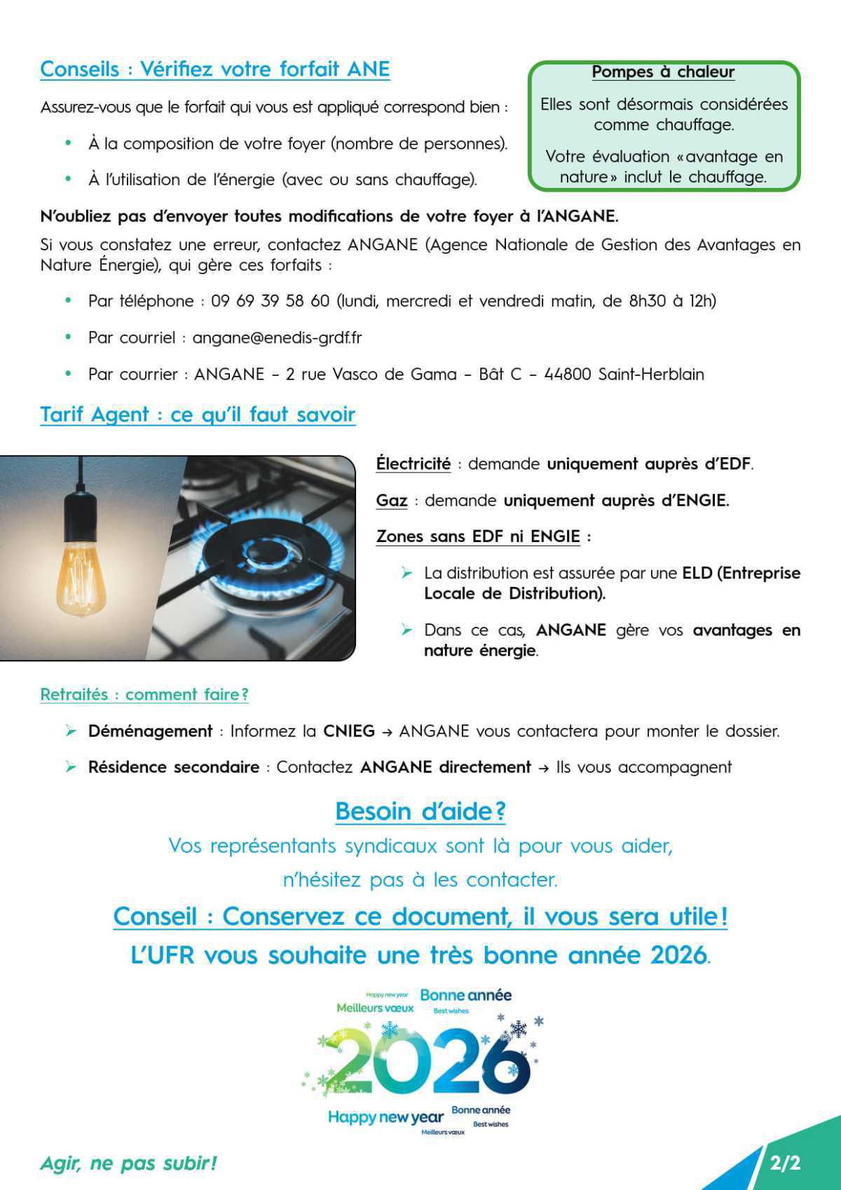 [UFR] Avantage en Nature Energie 2026