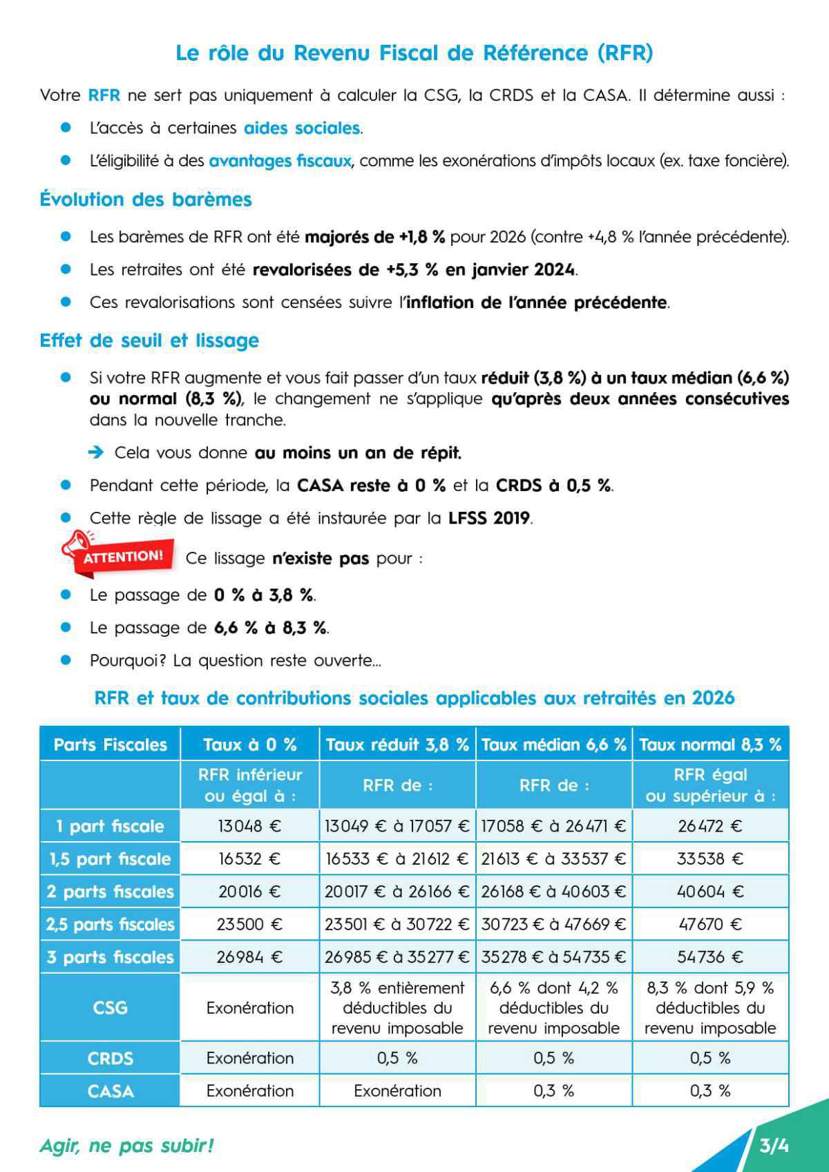 [UFR] CSG, CRDS et CASA - Comprendre vos prélèvements sociaux en 2026