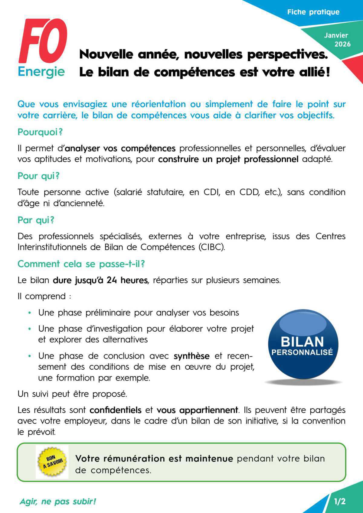 Nouvelle année, nouvelles perspectives : le bilan de compétences est votre allié !