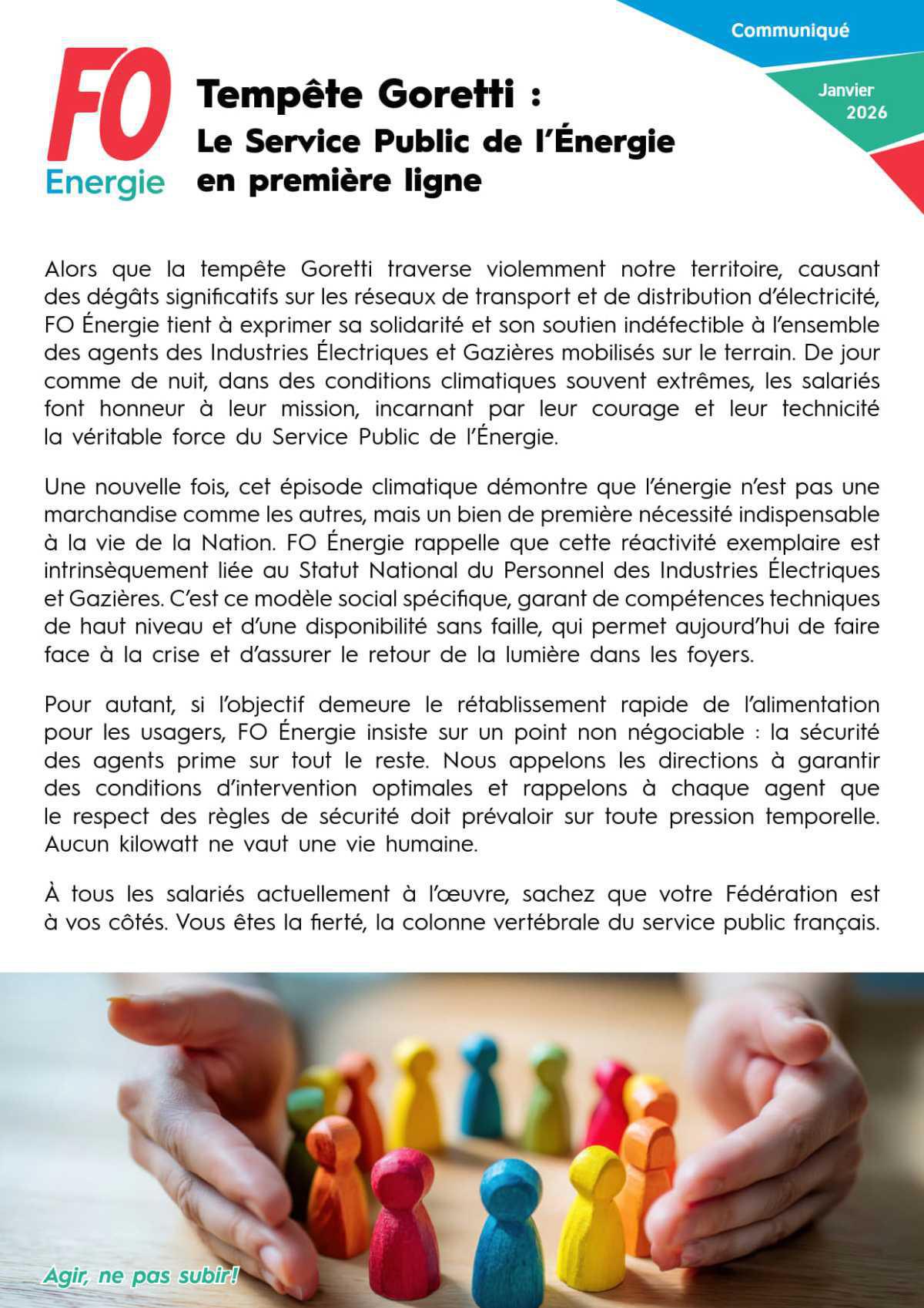 Tempête Goretti - Le Service Public de l’Énergie en première ligne