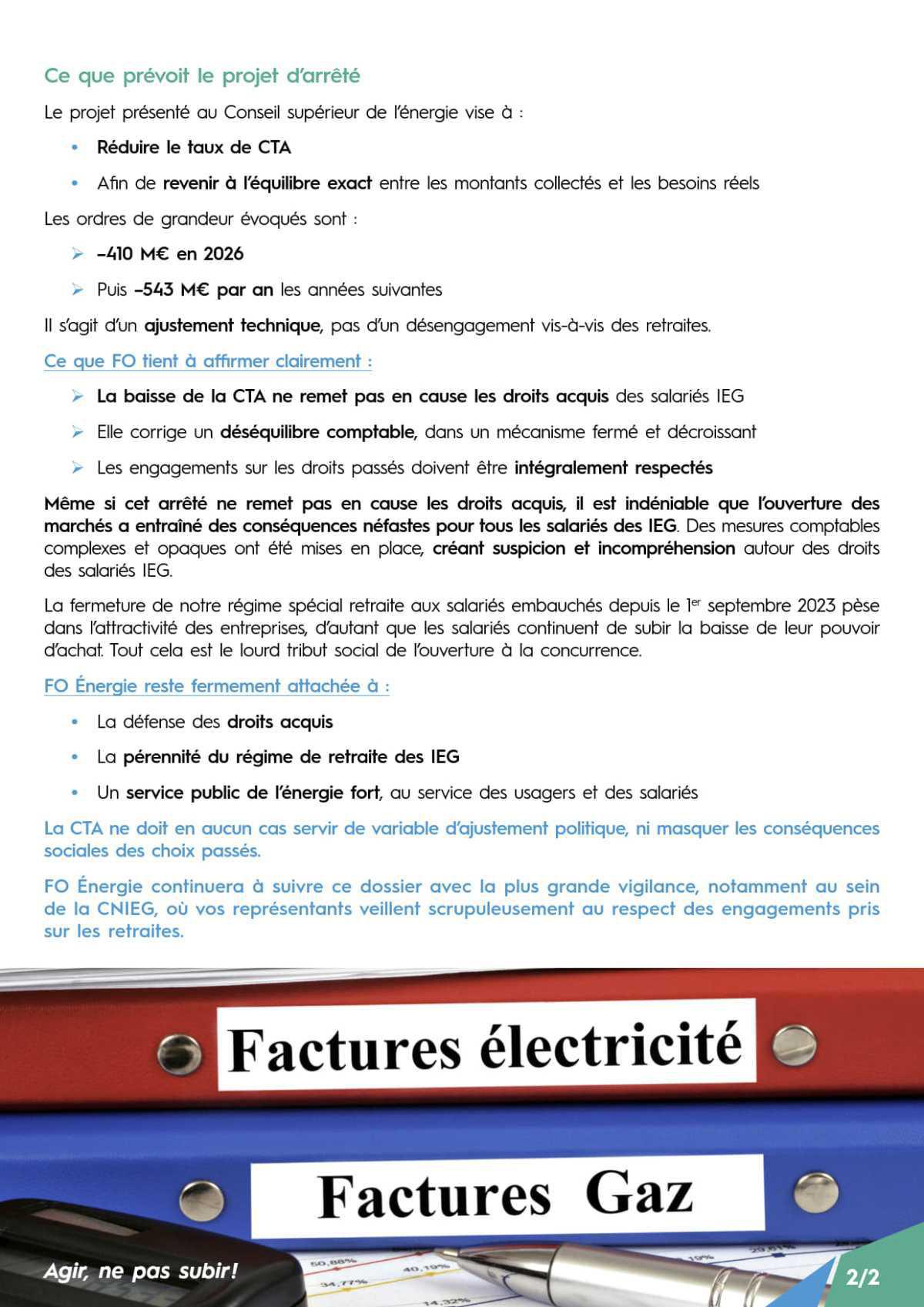 Contribution Tarifaire d’Acheminement - Une baisse mesurée