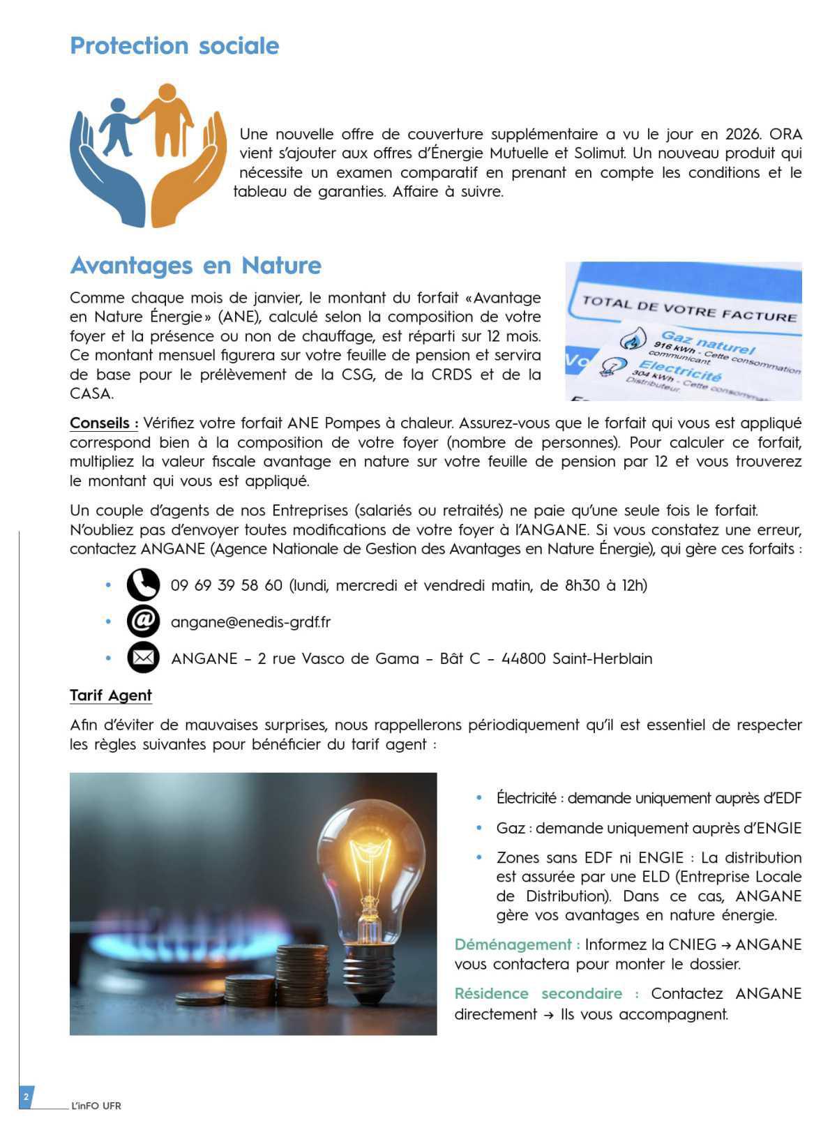 [UFR] 1er numéro de la lettre d'information pour les pensionnés