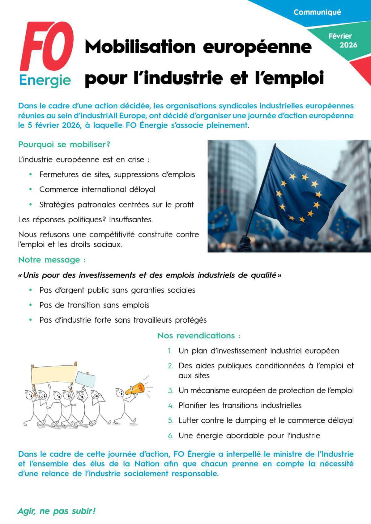 Mobilisation européenne pour l’industrie et l’emploi
