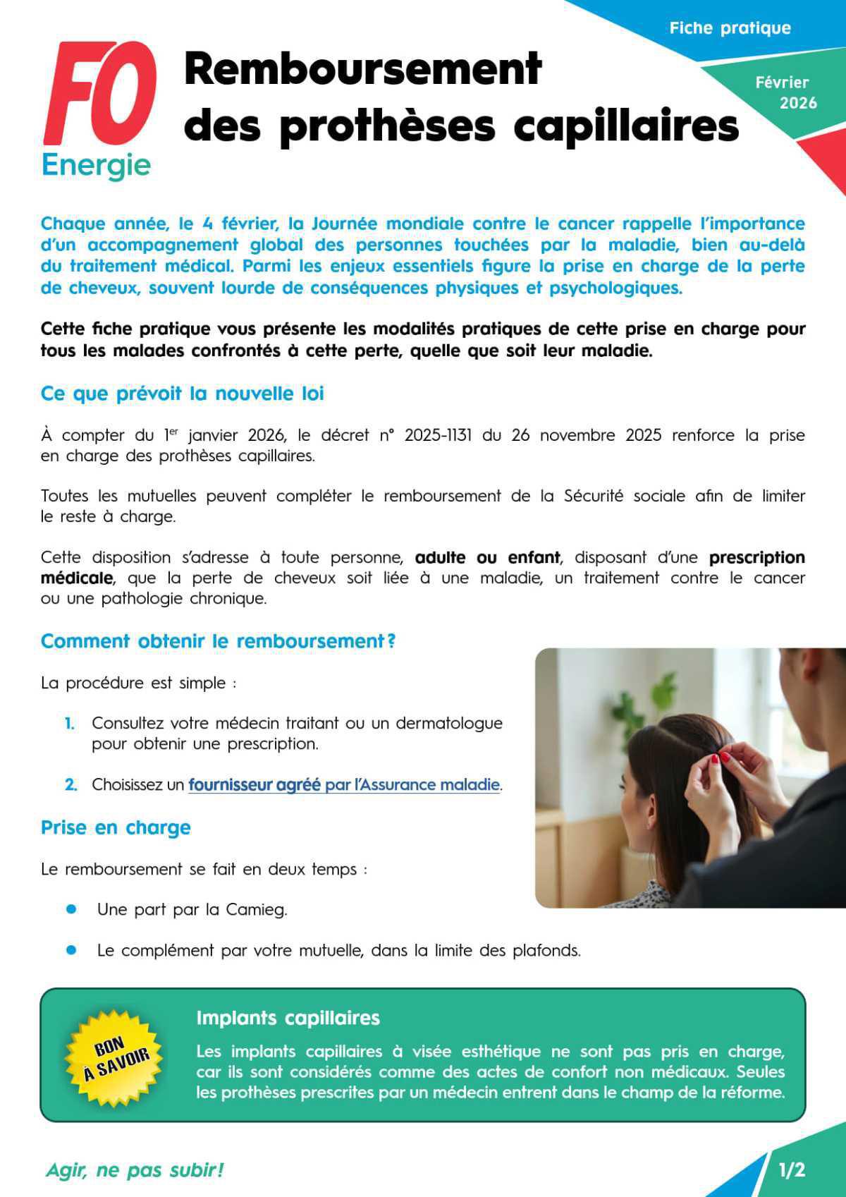 [Santé] Remboursement des prothèses capillaires