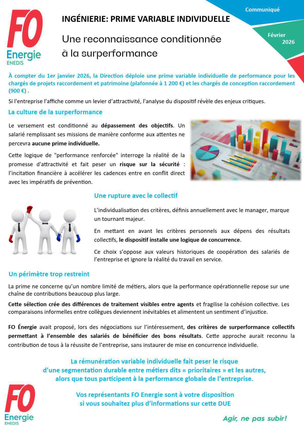 [Enedis] Ingénierie - Prime variable individuelle – Une reconnaissance conditionnée à la surperformance