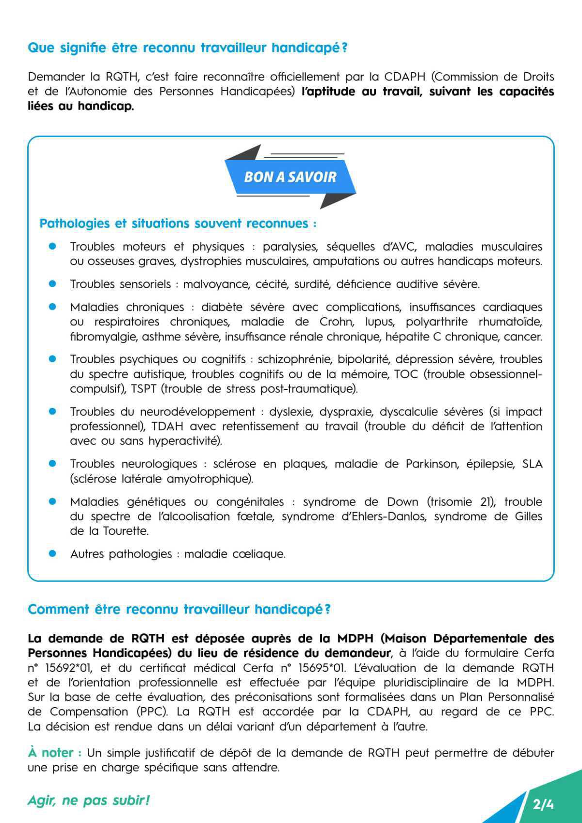 RQTH Comment se faire reconnaitre