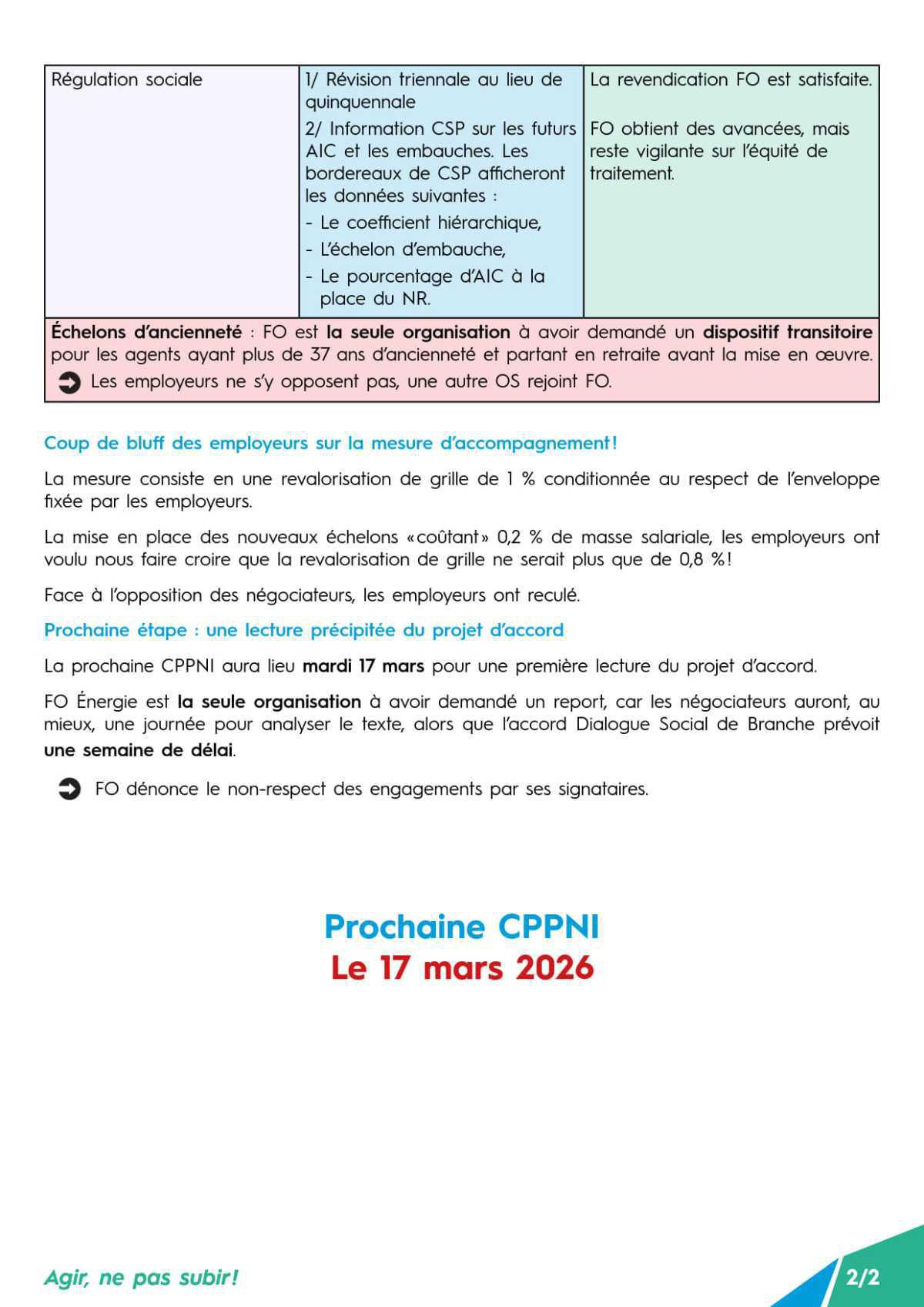 CPPNI Branche des IEG - Séance du 12 mars 2026 - Négociations au sein de la Branche des IEG