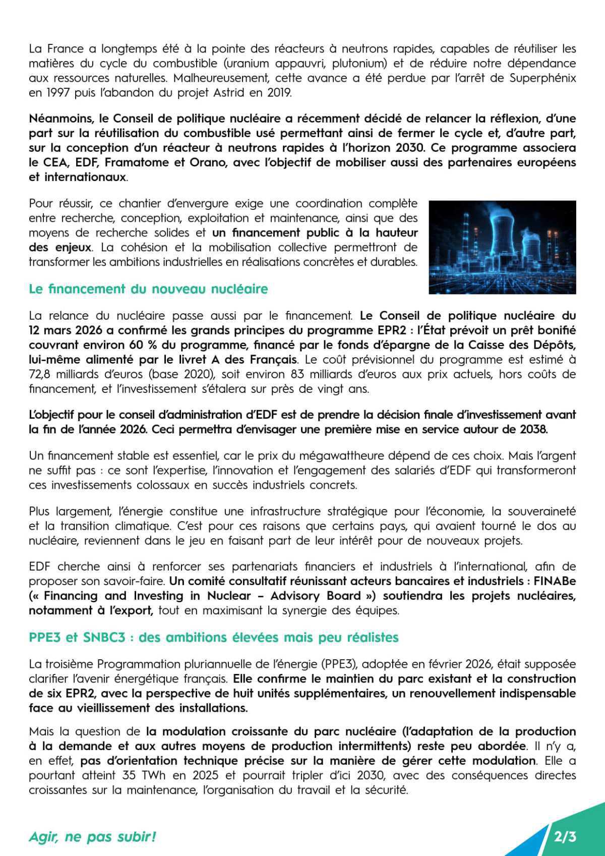 [EDF] Billet n°10 de l'administratrice FO Sandrine LHENRY 
