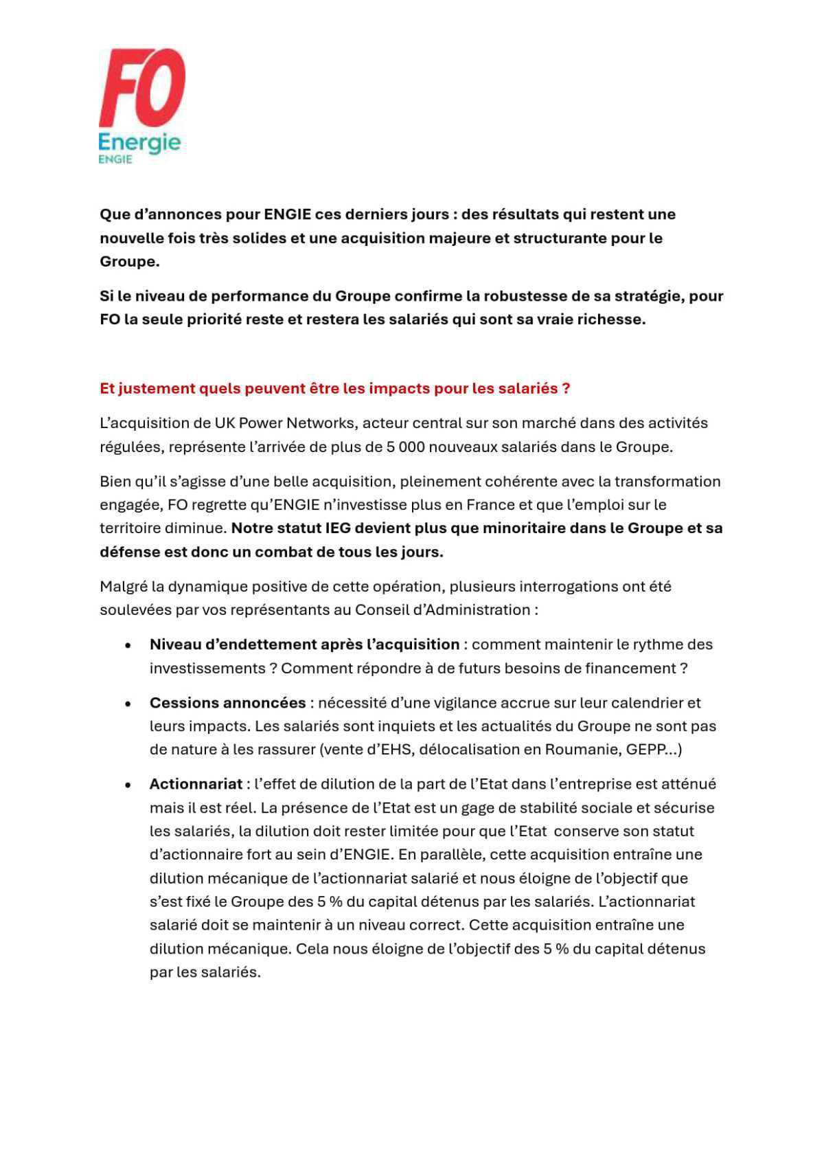 [Engie] Acquisition de UK Power Networks