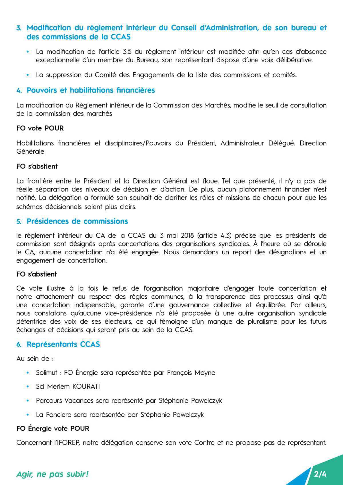 Conseil d’Administration CCAS séance du 2 avril 2026