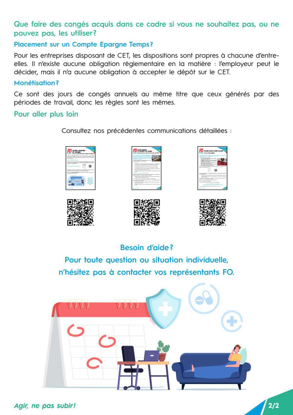 Arrêts maladie et congés payés pensez à vérifier vos droits