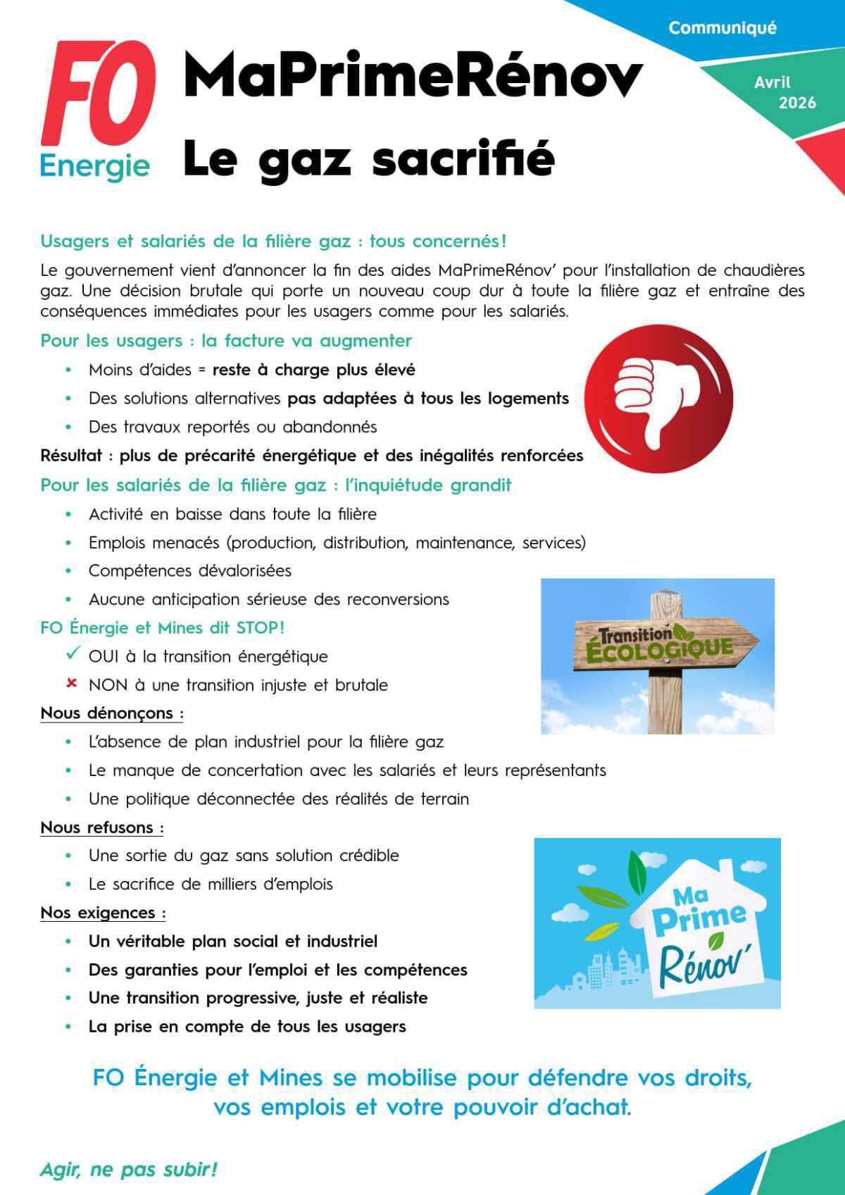 MaPrimeRénov : le gaz sacrifié